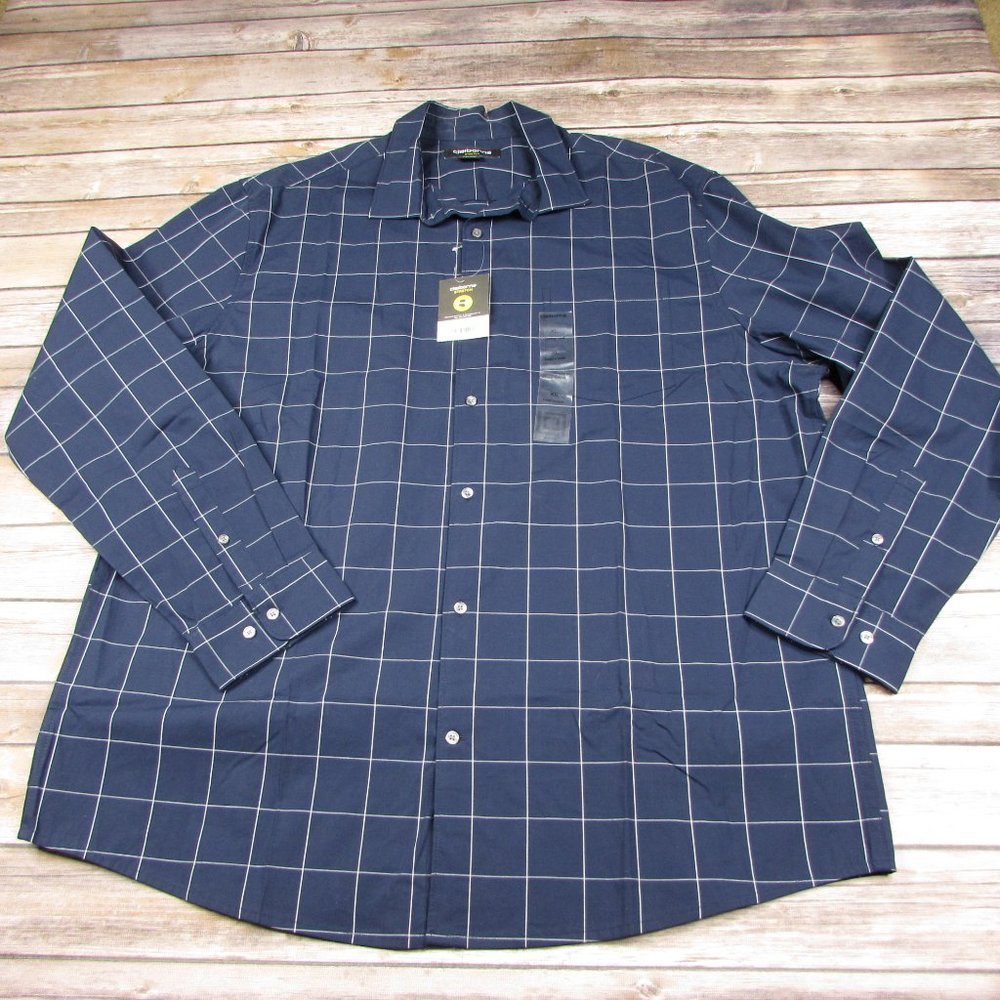 Claiborne Stretch Long Sleeve Button Front XL